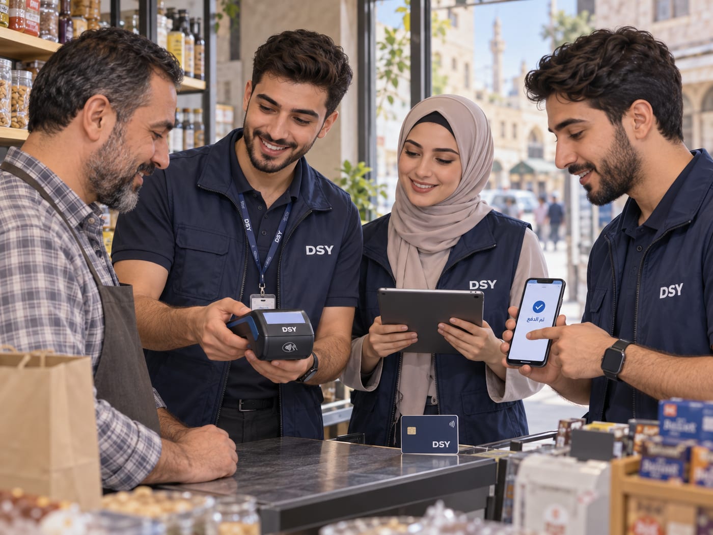 فريق DSY يشرح الدفع الإلكتروني في متجر